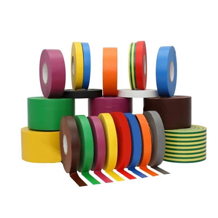 Nastro adesivo in PVC nero a base di gomma sensibile alla pressione 10rolls A Shrink per sistemi via cavo